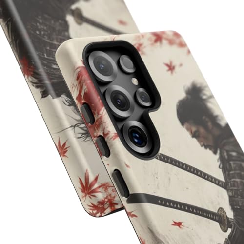 Coque Samouraï Galaxy S25 Ultra rigide avec érable rouge élégant - 2