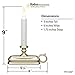 Xodus Innovations FPC1525P-6 Battery Operated LED Window Candle with New Hot Spot Technology and Dusk to Dawn Light Sensor, Plastic Silver/Pewter Base (Pack of 6)