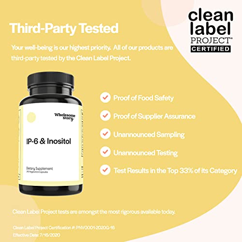 Ip6 Inositol Capsules For Immune Health Support | Antioxidant, Vegan & Gluten-Free | More Than 200Mg Of Inositol Supplement | 120 Servings | 240 Vegetarian Ip6 Inositol Powder Capsules #TOP3