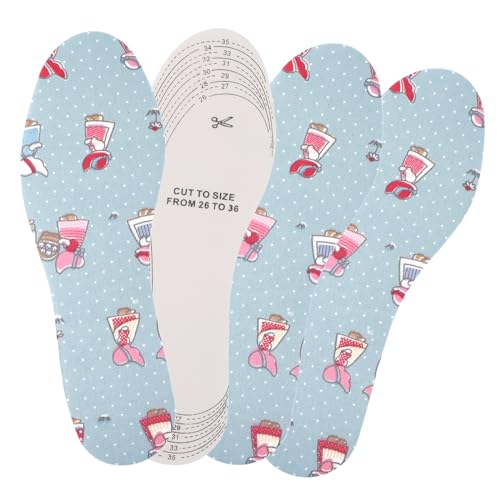 WLLHYF 3 Paare Kinder Einlegesohlen für Schuhe, weiche und atmungsaktive Kinder Einlegesohlen für Kinder, Memory Sponge Schuheinlagen in beliebiger Größe für Kinder und Kleinkinder (Set 6)