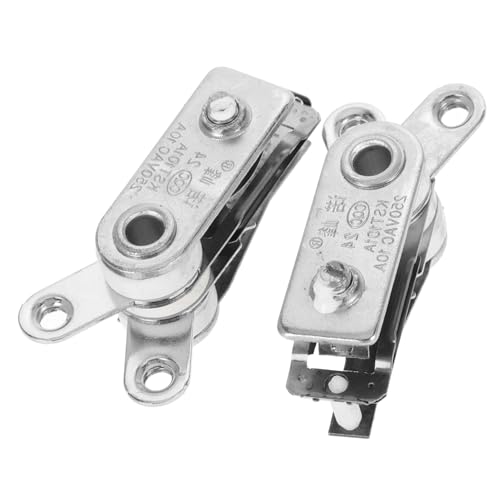 Homoyoyo Termostato Para Wok Eléctrico Controlador De Temperatura Termostato Nest Termostato De Temperatura Ajustable Termostato De Calentador Eléctrico Hierro Plateado 2 Unidades