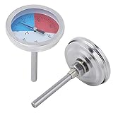Temperatura Fácil de Leer: Gran plato giratorio de vidrio, datos de prueba fáciles de ver, rápida y claramente, le permite saber la temperatura al asar a la parrilla.