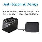 Leather Car Trash Can, Luxury Leakproof Car Organizer, Black - Image 3