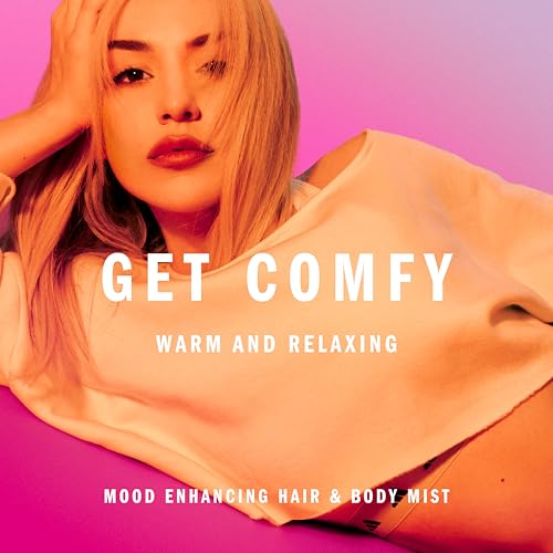 Image of adidas Vibes Get Comfy Fragrance Hair & Body Mist for Women, Mood-Boosting, Notes of Vanilla Delight & Peony Bloom, For Any Occasion, 7.9oz