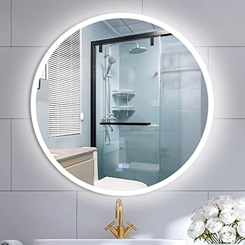 Espejo de Baño con Luz LED Redondo 51CM TYhogar Cover