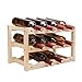 3 poziomy stojak na wino z litego drewna może pomieścić 12 butelki Uchwyt wina Butelka do przechowywania bębna pasek Wyświetlacz Półka Uchwyt do picia (Size : 46 * 24 * 28cm)