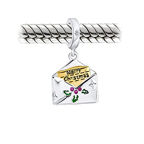 Abalorio inicial Navidad en plata para lucir en cenas familiares 3