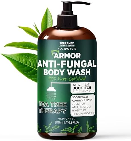 Antifungal Body Wash with Tea Tree Oil for Ringworm & Jock Itch Treatment