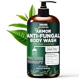 Antifungal Body Wash with Tea Tree Oil | Antifungal Soap Treats Ringworm, Back Acne,...