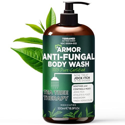 Antifungal Body Wash with Tea Tree Oil for Ringworm & Jock Itch Treatment