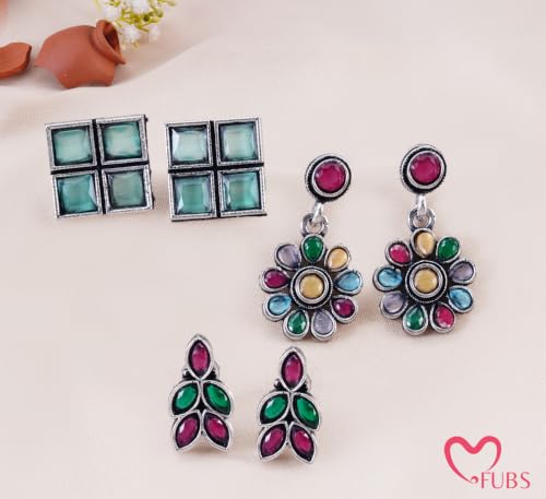 FUBS Tumhari Aankhein Mirror Box 12 Pairs Earrings - Image 6