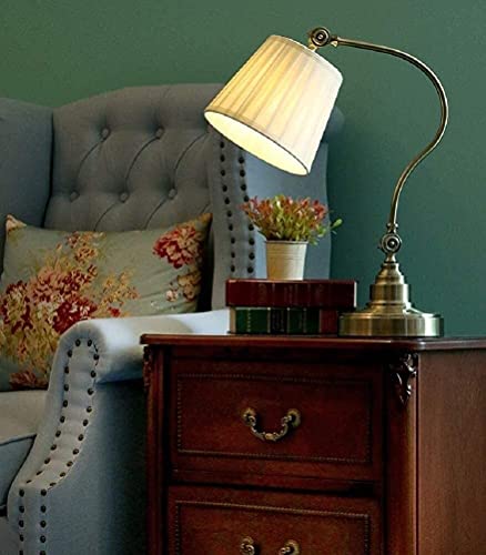 PZHANGZVH Desk lamp Table Lamp, Metal Desk Lamp for Bedside