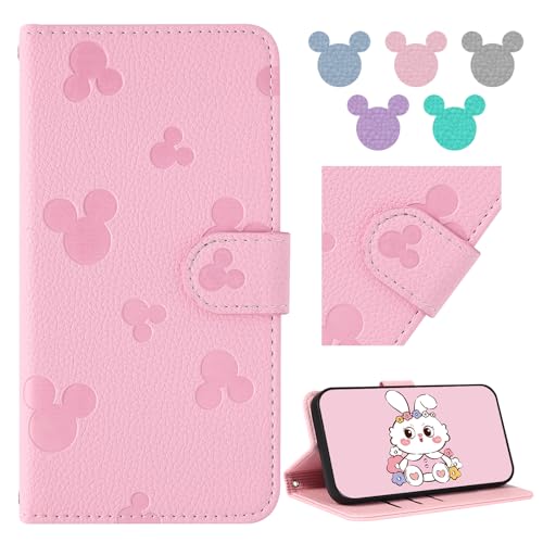 �yQribo�z�R���p�` Doogee Note 58 / 58 Pro �P�[�X �蒠�^ ���n�̂��킢���N���V�b�N�ȃ~�b�L�[�̃A�o�^�[ �y�� ���^ �}�O�l�b�g�� �K�� Doogee Note 58 Pro �P�[�X�蒠�^ �J�[�h���[ �X�^���h�@�\ �Ռ��z�� ��