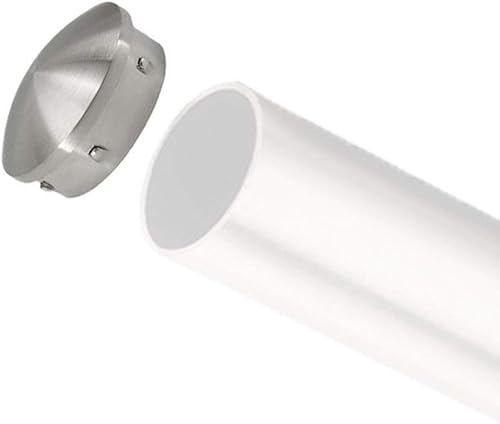 Miniatura 9 de Tubería de pasamanos de acero inoxidable o tapas de extremo de tubería de riel de pie (tapa de extremo de bola de 2 pulgadas de diámetro)