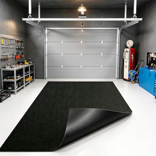 Tapis de sol de garage imperméable en feutre pour éviter les taches d'huile