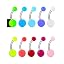 Assorted colors (red, green, blue, pink, purple, yellow, white, black)