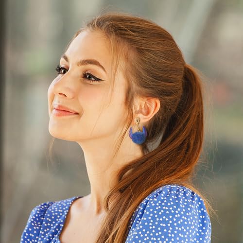 Pom Pom Earrings for Women Cute Paws Fluffy Fur Ball Earring Long-eared Pom Earrings Christmas Friendship Jewelry2