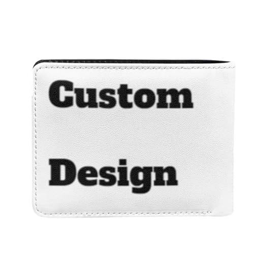 Image of Coldinair Custom Wallet for Teen Boys Personalized Kids Boys Bifold Wallet Purse Leather Credit Card Cash Id Holder Cool Slim Bifold Small Coin Purses