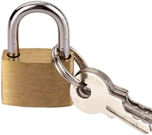 20MM Small Brass Lock Luggage Padlock Mailbox Box Lock Locker Padlock with Key Lock Box