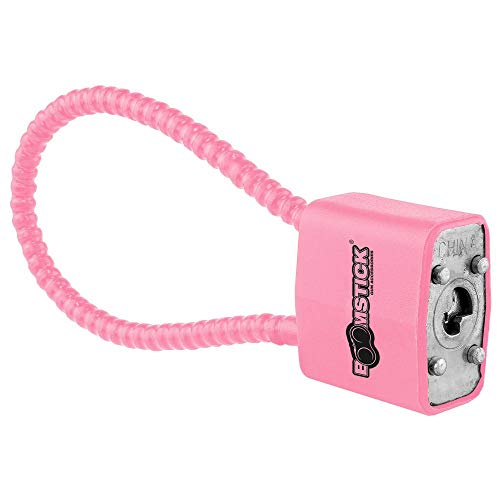 Boomstick Pink Cable Gun Lock, 8.5" Keyed Handgun, Pistol, Rifle, Shotgun Safety Device #TOP2