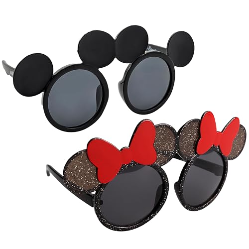 Sun-Staches Mickey Mouse & Minnie Mouse Sunglasses 2 Pack