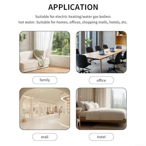 Thermostat intelligent programmable WiFi chauffage électrique et eau avec écran LED