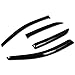 Toyota Corolla E140 4pcs Window Vent Visor Deflector Rain Guard (Dark Smoke)