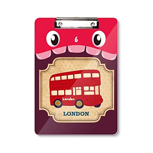Porte-bloc A4 bus de Londres double plateau idéal pour vos notes de réunion