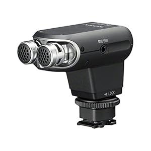 Sony ECM-XYST1M Stereomikrofon für Kameras & Camcorder mit Multi-Interface-Zubehörschuh (120-Grad-Sound, Mikrofonausgang, Vlogging, passend für u.a A9, A7, A6000 Serien, RX100 Serien) schwarz