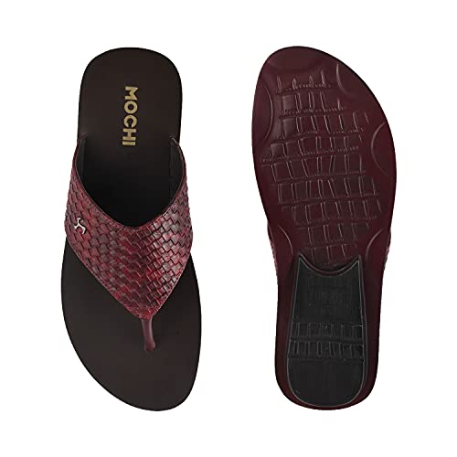 Mochi Men's Leather Slipon Thong Sandals