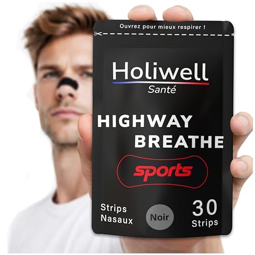 HOLIWELL – Bandelettes Nasales Anti Ronflement – Écarteur Nasal & Dilatateur Nasal – Bande nasale - Nasal Strips pour Mieux Respirer, Nez Bouché,...