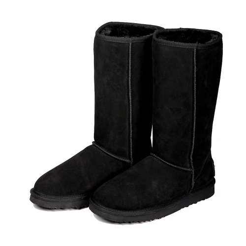 Ausland Men's Snow Boots Waterproof Winter Tall Boots 9.5Us 5615 Black 44Eu #TOP3