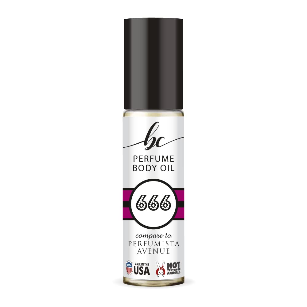 BC Perfume 666 Inspired by Bont Perfumista Avenue For Women Replica Fragrance Body Oil Dupes Alcohol-Free Sample Travel Size Concentrated Long Lasting Roll-On 0.3 Fl Oz/10ml 0.33 Fl Oz