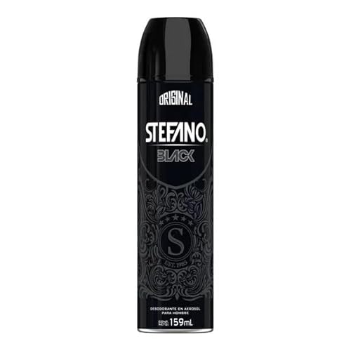 Stefano Black Desodorante / Deodorant Spray by Lournay 4.3 Oz (125 grs) by Stefano