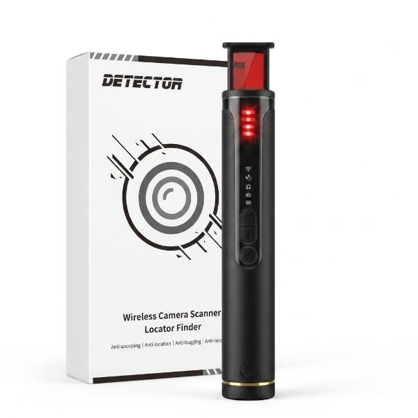 Hidden Camera Detector Device- Pocket Sized Anti Spy Camera Detector, Listening Device GPS Tracker Detector, 5 Levels Sensitivity Adjustable 4 Professional Modes-image-40
