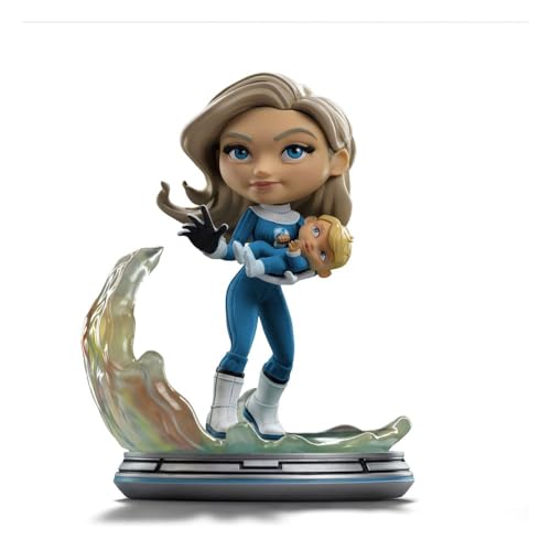 Iron Studios Collectible Statue The Invisible Woman and Franklin - Fantastic Four - Minico PVC Multicolor 5.8 inches 14.8 cm