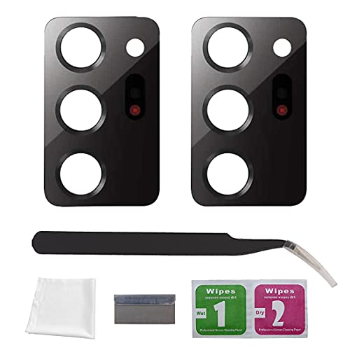 Eonpam 2 Packs Lentille Caméra pour Samsung Galaxy Note 20 Ultra N985 N986 Original Vitre Appareil Photo Objectif Arrière avec Kit de Réparation