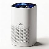 Air Purifiers for Home Rooms, H13 True HEPA AP001 for Bedroom Up to 50 Square Meter, 3 in 1 Filters, Air Quality Monitor, Sleep & Auto Mode for Pets Dust Dander Pollen, 99.97% Allergens Remove