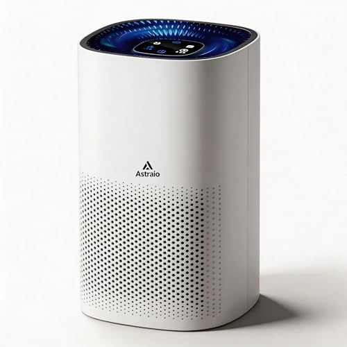 Air Purifiers for Home Large Rooms, H13 True HEPA AP001 for Bedroom Up to 50 Square Meter, 3 in 1 Filters, Air Quality Monitor, Sleep & Auto Mode for Pets Dust Dander Pollen, 99.97% Allergens Remove