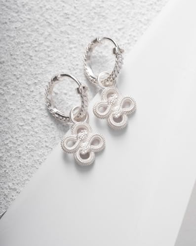 COPPERTIST.WU Double Snake Dangle Earrings 925 Sterling Silver Snake Hoop Earrings Hypoallergenic Jewelry for Women Men3