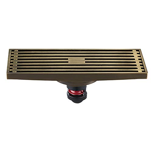 Protectores de Drenaje Desodorante gran flujo de insectos Prueba Anti-agua de baño del piso de drenaje ducha Azulejos de pelo Catcher anti-olor colador de cobre antiguo del oro Cover