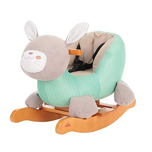 KIKIRon-Toys Schaukeltier Kinderschaukelpferd-Baby-Trojan Schaukelstuhl Standing Aufsitz-Pferd-Spielzeug mit 28 Musik…