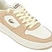 Lacoste Women's L001 Set Sneaker, Light Brown/Off White, 7