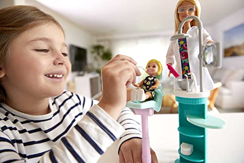 Set Barbie Profesiones Dentista con Muñecas y Accesorios miniatura 2