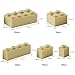 Feleph 260 Pieces Tan Bulk Bricks Sand Classic Building Creative Play Blocks Set Parts Toy Accessories Compatible with Major Brick Brands (Tan)…