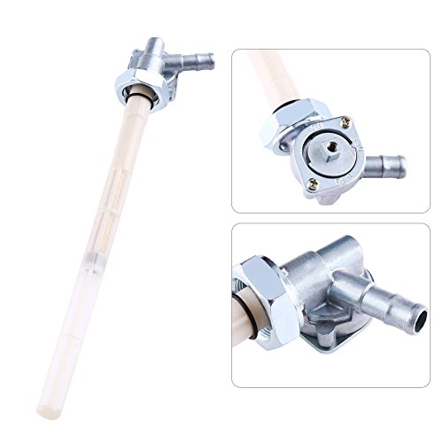 Qiilu Motorrad Kraftstoff Ein/Aus Ventil Schalter Petcock Öltank Schlauchhahn Für Honda STEED VT400 600 CBR400