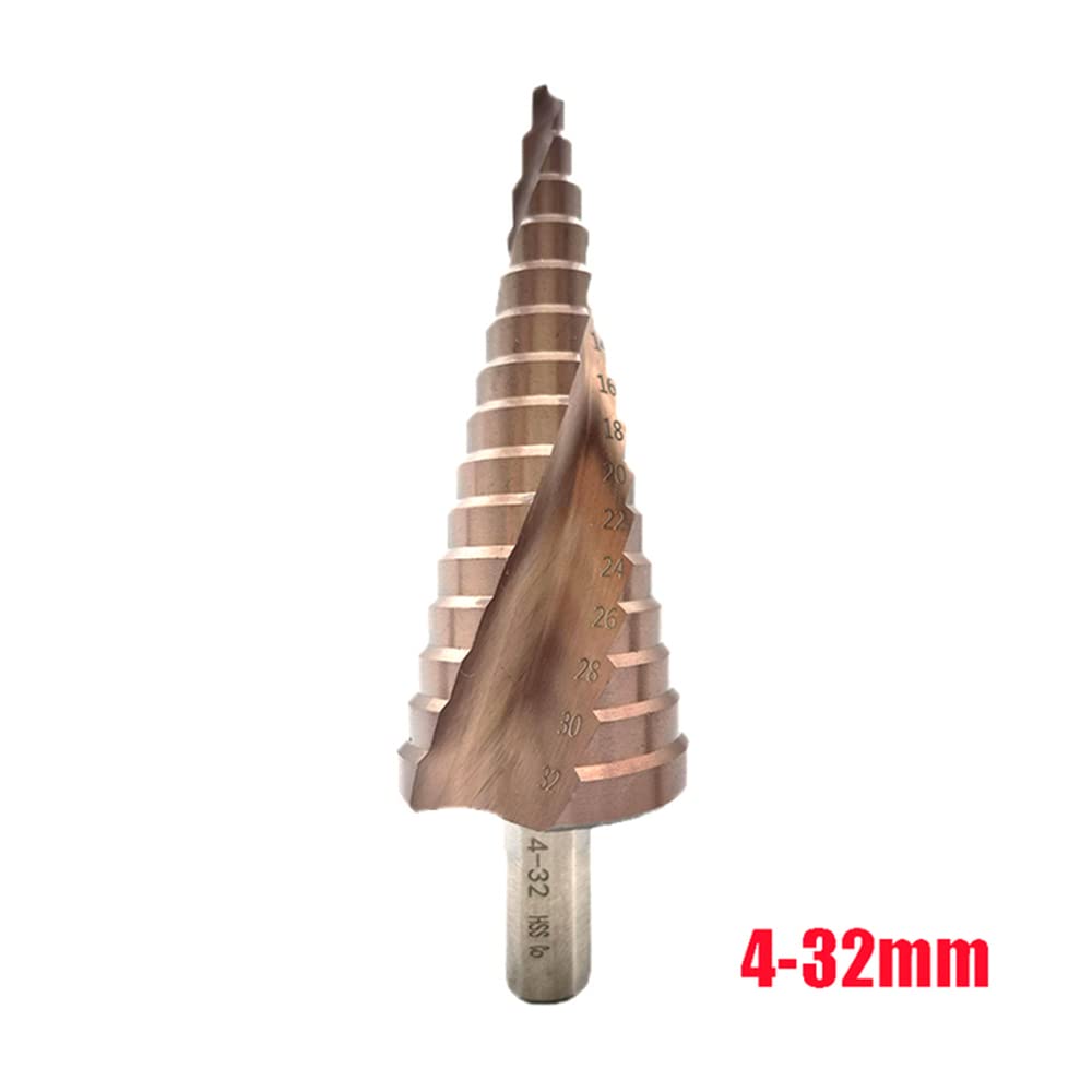 1pcs m35 cobalt grad per trapano bit di trapano HSS conico conico a spirale groove gambo per acciaio inossidabile,4-32mm