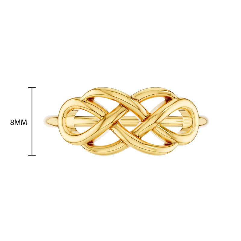 Image of KISNA 9KT / 14KT / 18KT Infinora Yellow Gold Ring For Women | S14