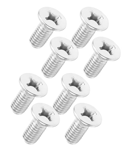PAIYUE 8PCS Automotive Screw,Brake Rotor Retaining Screw,Stainless Steel Brake Disc Rotor Screws,Rotors Safety Bolts for Front and Rear,Suitable for Most Car Models,Replacement for OEM 93600-06014-0H