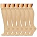 Produktbild Kompressionssocken/Compression Socks/Strümpfe Kompression/Laufsocken/Thrombosestrümpfe/für Damen Herren, Sport, medi, Flug, Reisen, Schwangerschaft & Medizinische , 7er pack (L/XL, Hautton)